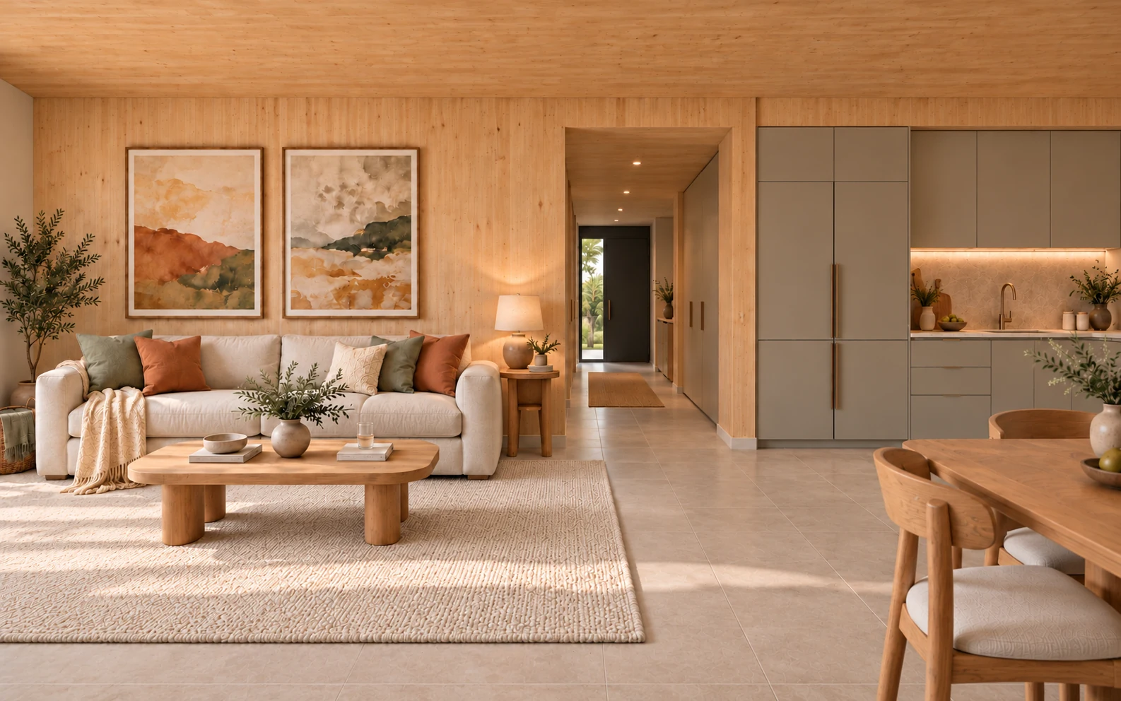 A light-filled living space