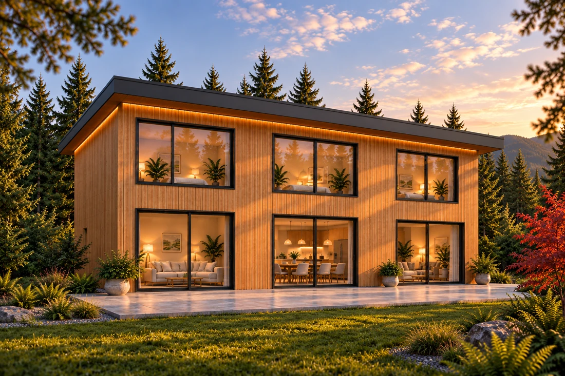 Larger timber home concept